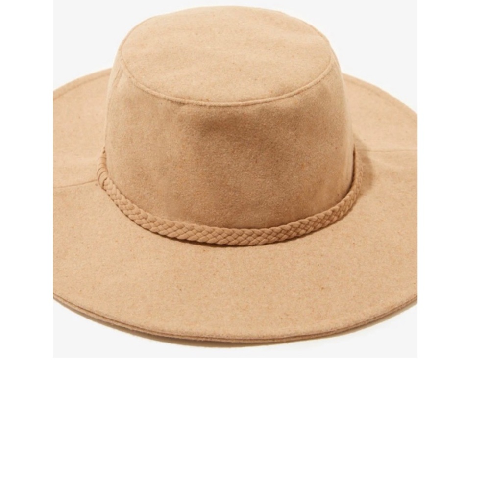 Stylish Tan Braided Band Hat